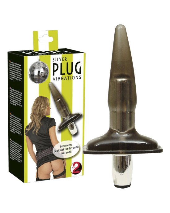 Анальна пробка - Silver Plug Vibrations Анальна пробка - Silver Plug Vibrations