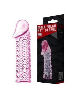 Насадка на член - Male-Wear Net Sleeve Pink