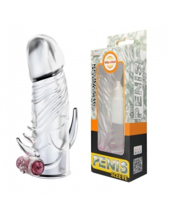 Насадка на член - Penis Sleeve With Vibration, 13 см