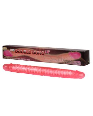 Двосторонній фалоімітатор - Double Dong Pink, 14