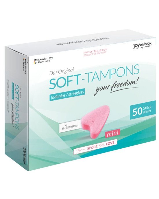 Гігієнічні тампони - Soft-Tampons Mini, 50 шт. Гігієнічні тампони - Soft-Tampons Mini, 50 шт.
