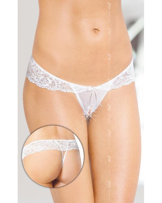 Жіночі стрінги - G-String 2443, white M/L Жіночі стрінги - G-String 2443, white M/L