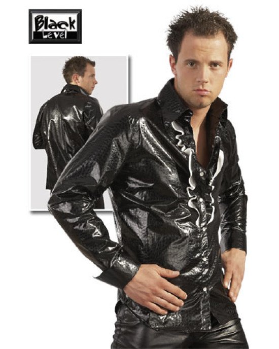 Чоловіча білизна - Lack Herren Hemd, black / XXL Чоловіча білизна - Lack Herren Hemd, black / XXL