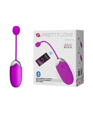 Віброяйце - Pretty Love Abner Vibrating Egg Purple (App)