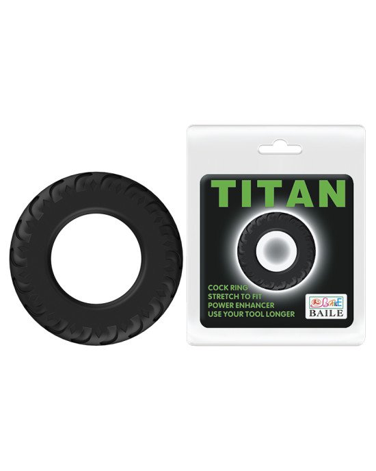 Ерекційне кільце - Titan Cock Ring Green Ерекційне кільце - Titan Cock Ring Green