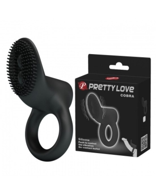 Ерекційне кільце - Pretty Love Cobra Penis Ring Vibrating Purple
