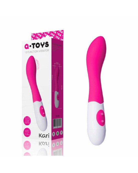 Стимулятор точки G Toyfa A-Toys Kari, силікон, рожевий, 19,2 см
