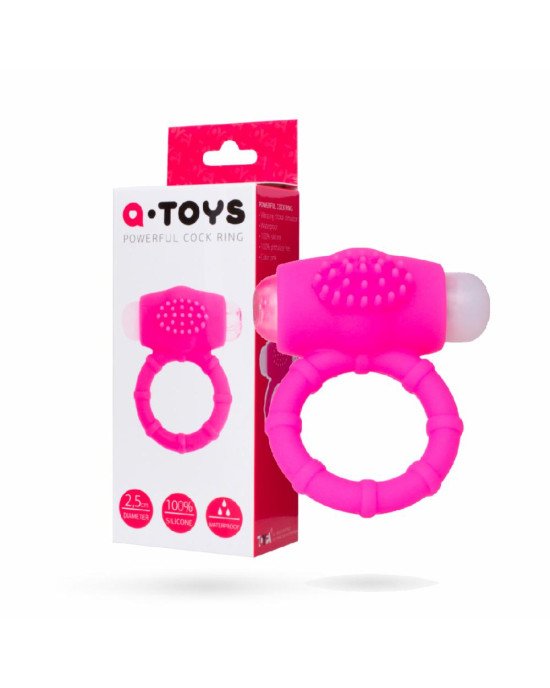 Ерекційне кільце на пеніс Toyfa A-Toys, силікон, рожеве, ø 2,5 см Ерекційне кільце на пеніс Toyfa A-Toys, силікон, рожеве, ø 2,5 см