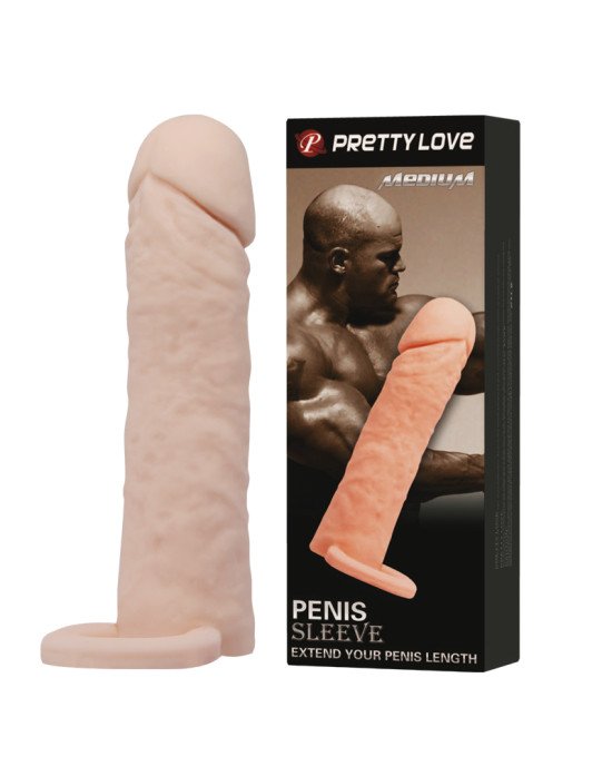 Насадка на член - Pretty Love Penis Sleeve Medium Flesh Насадка на член - Pretty Love Penis Sleeve Medium Flesh