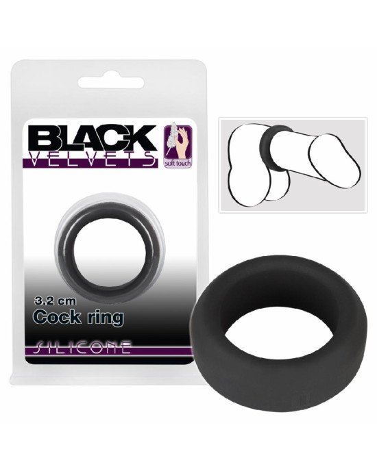 Ерекційне кільце - Black Velvets Cock Ring, 3.2 см Ерекційне кільце - Black Velvets Cock Ring, 3.2 см