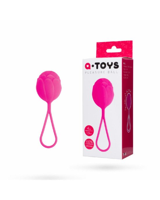 Вагінальні кульки Toyfa A-Toys, силікон, рожевий, ø 3,5 см Вагінальні кульки Toyfa A-Toys, силікон, рожевий, ø 3,5 см