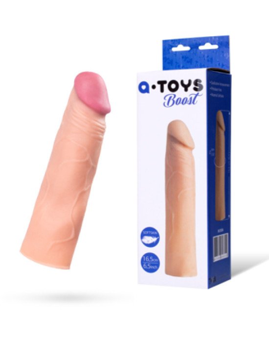 Насадка на член Toyfa A-Toys, SoftSkin, тілесний, 16,5 см Насадка на член Toyfa A-Toys, SoftSkin, тілесний, 16,5 см