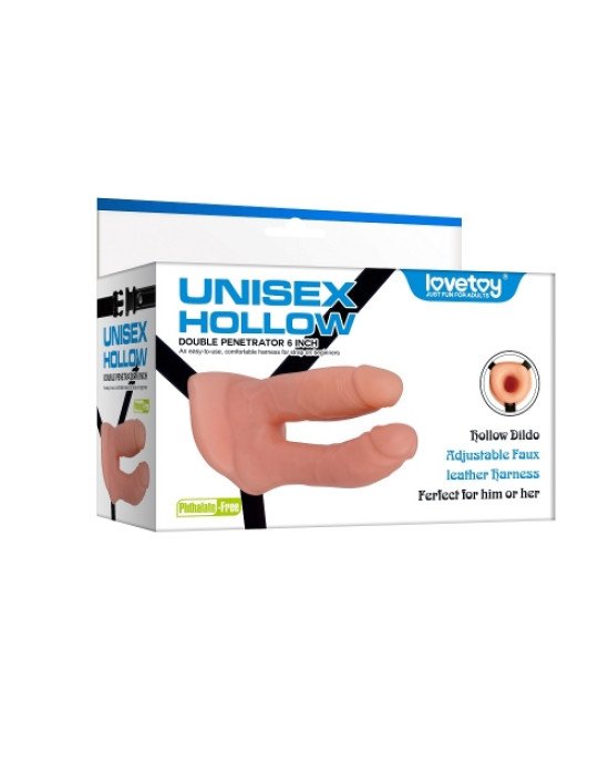 Порожнистий страпон - Unisex Hollow Double Penetration 6 Порожнистий страпон - Unisex Hollow Double Penetration 6