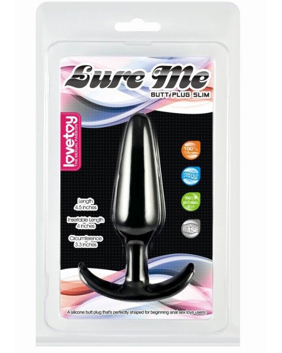 Анальна пробка - Lure Me Butt Plug S Black Анальна пробка - Lure Me Butt Plug S Black