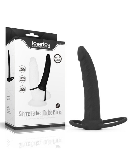 Насадка для подвійного проникнення - Anal Indulgence Collection Silicone Fantasy Double Prober Насадка для подвійного проникнення - Anal Indulgence Collection Silicone Fantasy Double Prober