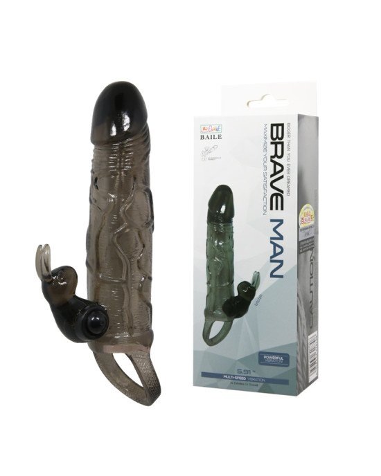 Насадка на член - Brave Man Vibrating Penis Sleeve 5,91 Насадка на член - Brave Man Vibrating Penis Sleeve 5,91