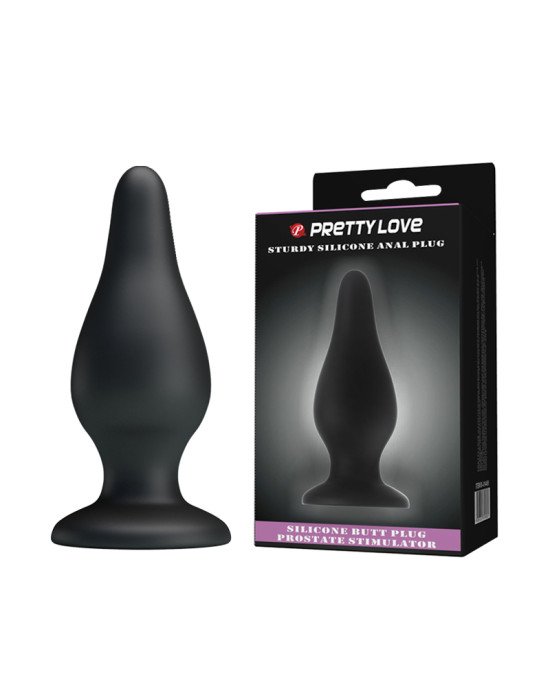 Анальна пробка - Pretty Love Sturdy Silicone Anal Plug Black