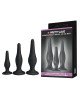 Набір анальних пробок - Pretty Love Begginer's Mini Anal Kit Black Набір анальних пробок - Pretty Love Begginer's Mini Anal Kit Black