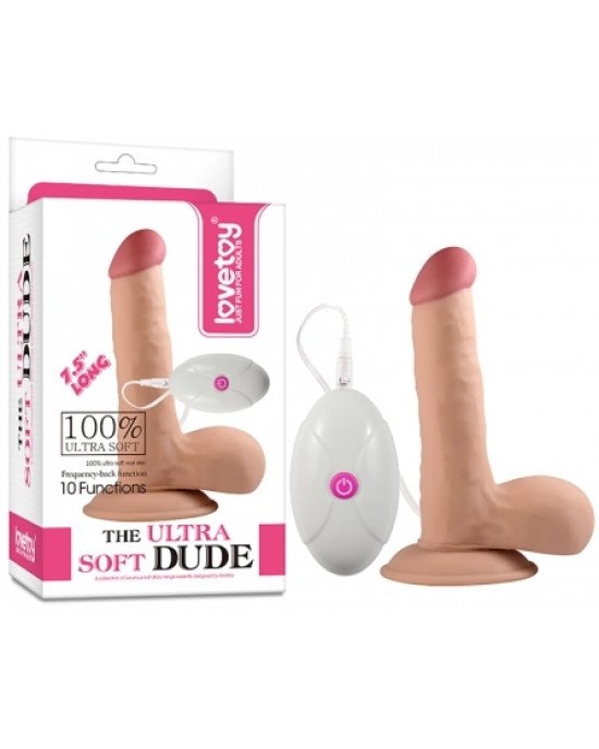 Реалістичний вібратор - The Ultra Soft Dude Vibrating 7.5