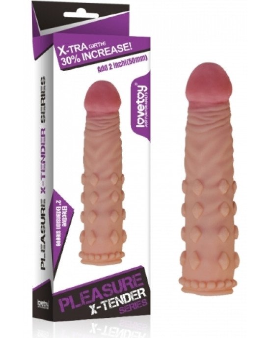 Насадка на член - Pleasure X-Tender Penis Sleeve Add 2 Насадка на член - Pleasure X-Tender Penis Sleeve Add 2