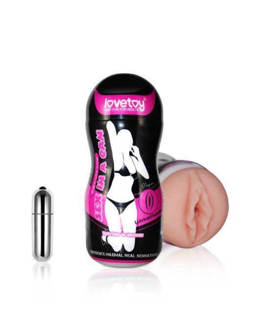 Мастурбатор - Sex In A Can Vagina Lotus Tunnel Vibrating Мастурбатор - Sex In A Can Vagina Lotus Tunnel Vibrating