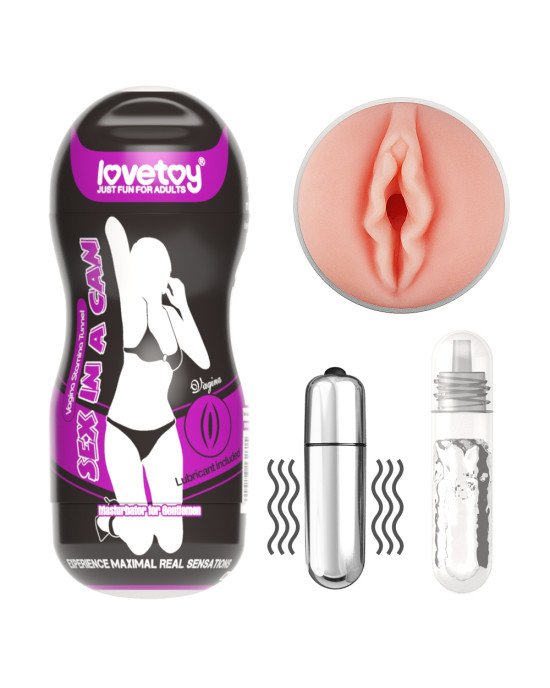 Мастурбатор - Sex In A Can Vagina Stamina Tunnel Vibrating Мастурбатор - Sex In A Can Vagina Stamina Tunnel Vibrating