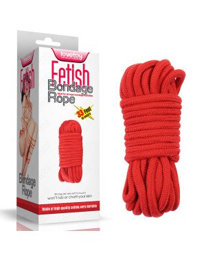 Мотузка - Fetish Bondage Rope Red, 10 м