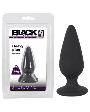 Анальна пробка - Black Velvets Heavy Plug Medium