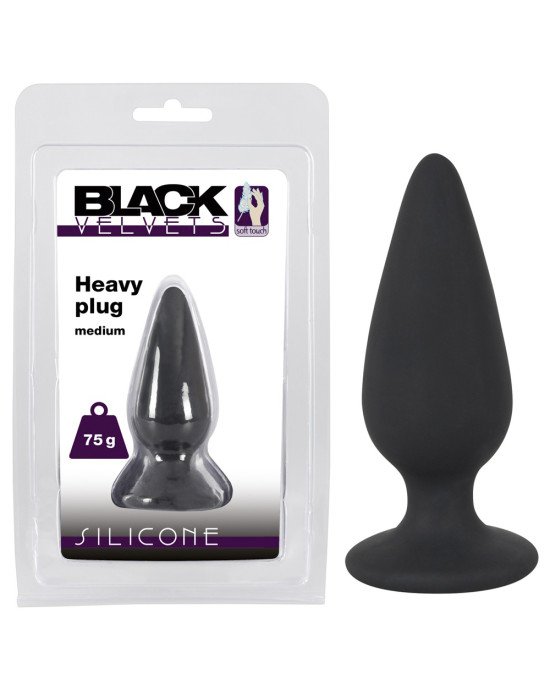 Анальна пробка - Black Velvets Heavy Plug Medium Анальна пробка - Black Velvets Heavy Plug Medium
