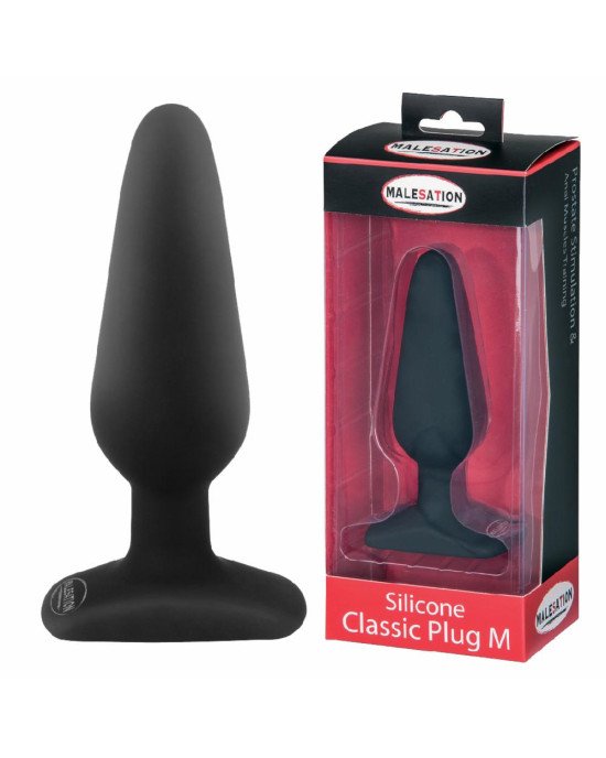 Анальна пробка - MALESATION Silicone Classic Plug, M Анальна пробка - MALESATION Silicone Classic Plug, M