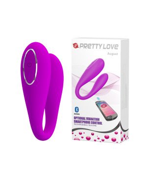 Вібратор - Pretty Love August Stimulator Purple (App)