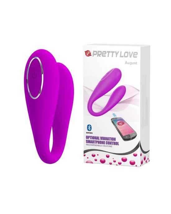 Вібратор - Pretty Love August Stimulator Purple (App)