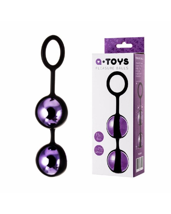 Вагінальні кульки Toyfa A-Toys, ABS пластик, фіолетові, ø 3,5 см Вагінальні кульки Toyfa A-Toys, ABS пластик, фіолетові, ø 3,5 см