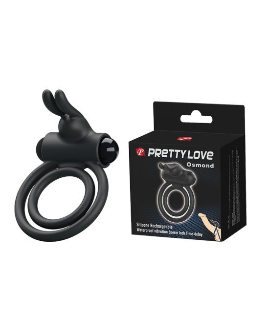 Ерекційне кільце - Pretty Love Osmond Cock Ring Black Ерекційне кільце - Pretty Love Osmond Cock Ring Black