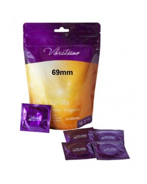 Презервативи - Vibratissimo XX ... L Vanilla, 69 мм, 18 шт.