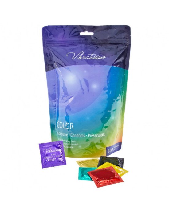 Презервативи - Vibratissimo Color, 100 шт. Презервативи - Vibratissimo Color, 100 шт.