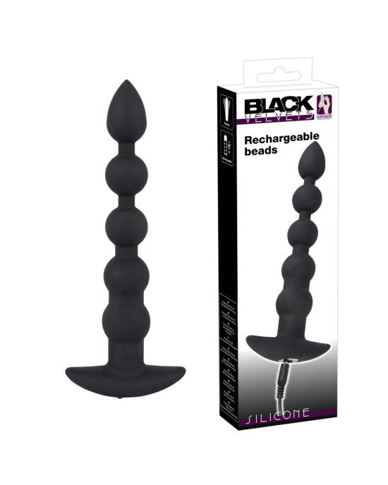 Анальний стимулятор - Black Velvets Rechargeable Beads Анальний стимулятор - Black Velvets Rechargeable Beads