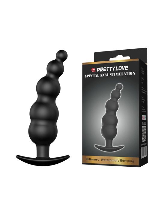 Анальна пробка - Pretty Love Special Anal Stimulation Butt Plug Black Анальна пробка - Pretty Love Special Anal Stimulation Butt Plug Black