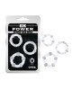 Ерекційні кільця - GK Power Beaded Cock Rings Clear