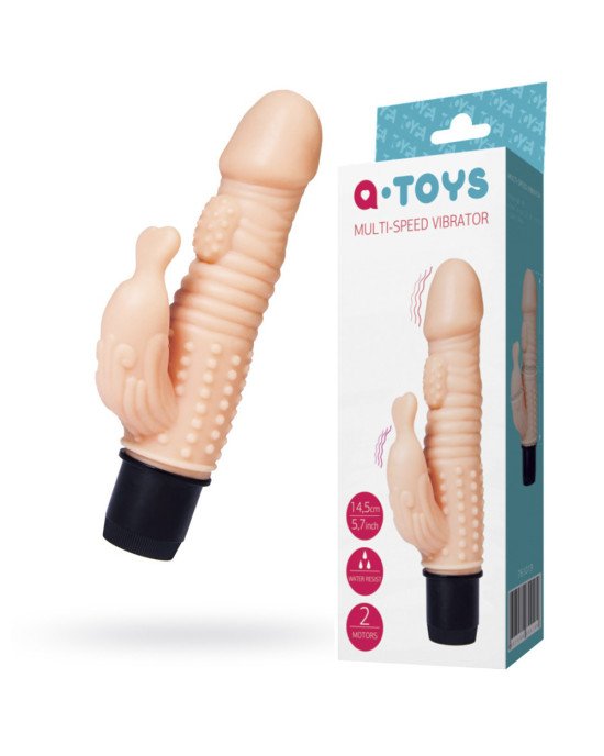 Реалістичний вібратор Toyfa A-Toys Multi-Speed, TPE, 17,5 см Реалістичний вібратор Toyfa A-Toys Multi-Speed, TPE, 17,5 см