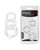 Ерекційні кільця - Power Plus Triple Beaded Ring Set Clear Ерекційні кільця - Power Plus Triple Beaded Ring Set Clear