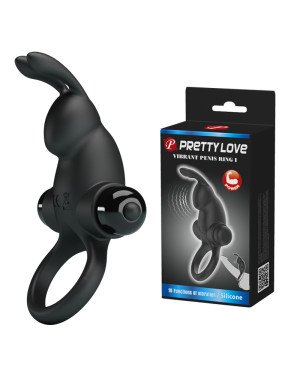 Ерекційне кільце - Pretty Love Vibrant Penis Ring I Black