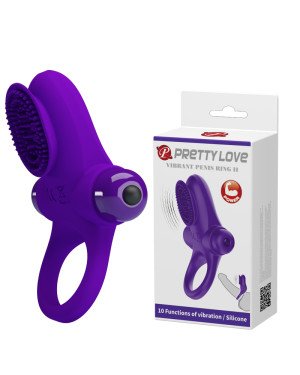 Ерекційне кільце - Pretty Love Vibrant Penis Ring II Purple