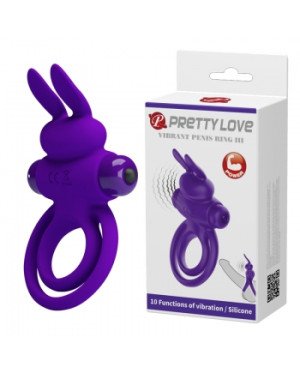 Ерекційне кільце - Pretty Love Vibrant Penis Ring III Purple