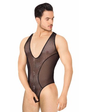 Чоловіче боді - Body 4609, black XL