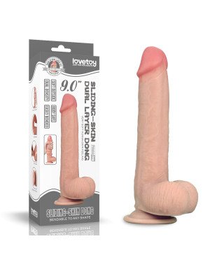 Фалоімітатор - Sliding-Skin Dual Layer Dong 9