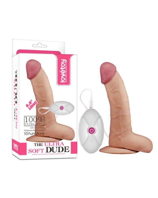 Реалістичний вібратор - The Ultra Soft Dude Vibrating 8.8 Реалістичний вібратор - The Ultra Soft Dude Vibrating 8.8