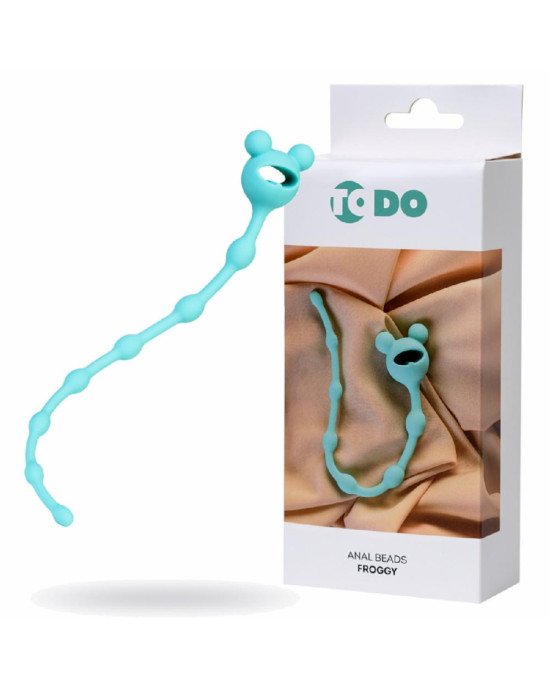 Анальний ланцюжок ToDo By Toyfa Froggy, силікон, м'ятна, 27,4 см Анальний ланцюжок ToDo By Toyfa Froggy, силікон, м'ятна, 27,4 см