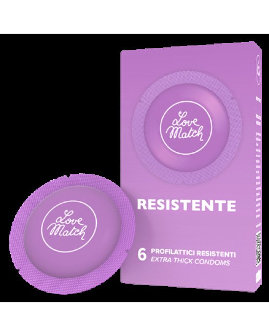 Презервативи - Resistente (Strong), 54 мм, 6 шт.