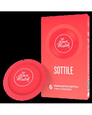 Презервативи - Sottile (Thin), 54 мм, 6 шт.